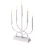 Christmas decoration "CANDLES" 2xAA, 40cm, 5 x LED, warm white, white, EMOS DCAW07