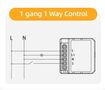 Smart Wi-Fi dimmer, TRIAC 230Vac, 150W, works with regular switch, TUYA / Smart Life DMS16-Y1 6976037361244