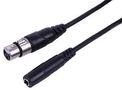LEAD, 6.35 ST SOCKET - XLR-F, 0.5M PLS00799