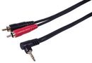 LEAD, 3.5 90DG ST JACK - 2X RCA, 3M PLS00821