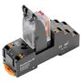 DRMKITP 115VAC 2CO LD/PB Relay kit, 115 V AC, 2CO, AgNi flash gold-plated, 10 A, PUSH IN, LED, TEST, Weidmuller 2576000000 4050118585759