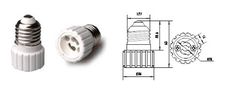 The transition socket from GU10 to E27 E27/GU10 5907760639875