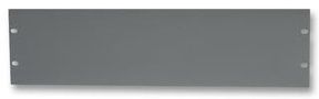 BLANK 19" RACK PANEL, 3U, GREY R1285/3UG