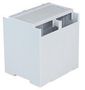 DIN RAIL BOX, SOLID TOP, DEEP, OPEN SIDE CDIB/6ST/D2