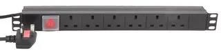 6 WAY HORIZONTAL 13A SWITCHED PDU PDU-6WS-H