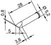 Soldering tip ERSADUR, 5.0mm/0.197in, ERSA ER0102CDLF50 4003008077131