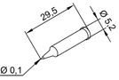 Soldering tip ERSADUR, 0.1mm/0.003in, ERSA ER0102PDLF01 4003008077162