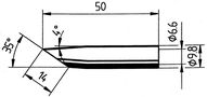 Soldering tip ERSADUR, 35° 14.0mm/0.55in, ERSA ER0832GDLF 4003008075113