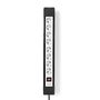Extension Socket | Type F (CEE 7/7) | 8-Way | 3.00 m | 3680 W | 16 A | Kind of grounding: Side Contacts | 230 V AC 50/60 Hz | Socket angle: 45 ° | H05VV-F 3G1.5mm² | On/Off switch | Black / White EXSO830F1PRO 5412810291014