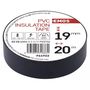 Electrical Insulation Tape PVC 0.13x19mm (20m), Black F61922 8595025318862; 8595025342409