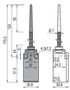Position switch, coil spring with plastic point FR 520, Pizzato FR-520 8018851037245