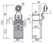 Position switch with roller lever FR 554, Pizzato FR-554 8018851037986