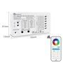 LED valdiklis SLIM, ZigBee +RF, 5-24V 6A/CH , RGB, RGBW, RGB+CCT, CCT, DIM GL-C-002P 6978699220051