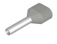 Wire-end ferrule, Twin wire-end ferrule, 11 mm, 8 mm, grey H0.75/14D-ZH-GR 4008190097998; 4008190492984