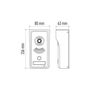 Wireless door camera for smartphone, 720P, PIR, LAN/Wi-Fi, H1139, EMOS H1139 8592920046869