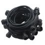 Garland ILLU, 50m, 100 x E27 bulb sockets, black, waterproof IP44, THORGEON 14004