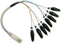 BREAKOUT ADAPTOR, RJ45 TO CROC CLIP RJC08