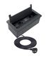 INBOX furniture socket, 2 x Schuko, 1x USB, 1x USB-C, HDMI, RJ45 3m black INBOX-CZ-DE-3,0-02 5908293405784