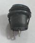 Rocker switch; ON-OFF, fixed, 2pins. 6A/250Vac, Ø19.8mm, SPST, round, waterproof, blue KE/RO/B/H