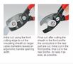 Cable Shears with Twin Cutting Edge Ø20mm/70mm², 95 11 200 KNIPEX KNIP/9511200