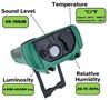 Digital multimeter with environmental measurements: temperature, relative humidity, sound level and luminosity, KPS MT490 8435394774718