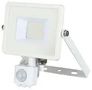 LED FLOODLIGHT PIR 20W 3000K WHITE VT-20-S 448