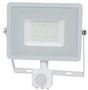 LED FLOODLIGHT PIR 30W 3000K WHITE VT-30-S 457