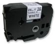TAPE, 24MM, BLACK/WHITE, FLEXIBLE TZE-FX251