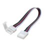 LED strip joint connector 12mm RGBW, push-on, 15cm wire LED-JOINT-RGBW15