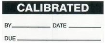 LABEL, CALIBRATED, WHT ON BLK, PK350 7827286