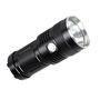 Flashlight M6-S, 3000lm, 36W, rechargable USB C, 4x 18650 10400mAh, IP44 SUPERFIRE-M6-S 6956362941755