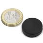 Disc Magnet Ø22x6.4mm NdFeB N42, Rubber Coated MAG/22x6/NEO/R