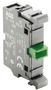 Modular contact block, 1NO, green button, ABB MCB-10 7320500307748