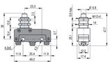 Microswitch with threaded plunger MK V11D10, Pizzato MK-V11D10 8018851321986