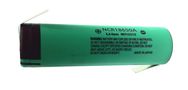 Rechargeable battery 18650 3.7V 3400mAh Li-Ion Solder Panasonic NCR18650B 18650/3400L/PAN