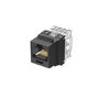 UTP RJ45 Cat 6 Punchdown Keystone Jack Module, Black NK688MBL-Q