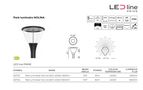 Park luminaire NOLINA, 230Vac, 60W, 9000lm, black 207134 5905378207134