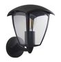 Outdoor wall mounted luminaire for E27 lamp, WENA, IP54, bottom side mount, black, ORO ORO10032 5902533190485