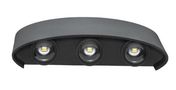 Outdoor wall mounted luminaire FALENA-4, 6W, 470lm, 4000K, IP54, dark grey, ORO ORO10045 5902533197217