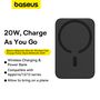 LiPo Powerbank 6000mAh 20W wireless charging 15W USB-C Magsafe compatible Mini Air black BASEUS P10059002113-00 6932172641436