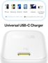 Wall Fast Charger PicoGo GaN 45W USB-C QC PD, White P10176800213-00 6932172678388