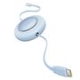 Cable USB C - USB C 100W 2m retractable galaxy blue Free2Pull BASEUS P10364500313-00 6932172668570