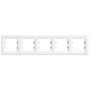 Asfora - horizontal 5-gang frame - white EPH5800521