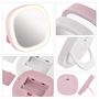 Pocket cosmetic mirror with LED light, 10 pcs, display box P4718 8592920137956