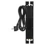 Power strip with surge protection (1800J) 2m 4 sockets, IEC protection black EMOS P54222