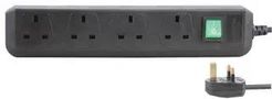 EXTENSION LEAD, SWITCH, 4WAY 1150403