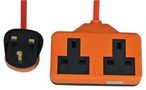 SOCKET RUBBER 2 GANG 13A ORANGE 15M 0139OR-15M