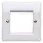 FRONT PLATE, 1 GANG, 50MM. WHITE K182 WHI