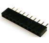 Socket;pin strips;female;PIN:10;straight;2mm;THT;1x10 PL2/MO-1x10S-F