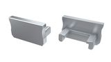 Endcap for LED profile LUMINES type A, grey, without hole PROF-As-EDCAP-WOH 5901854772387
